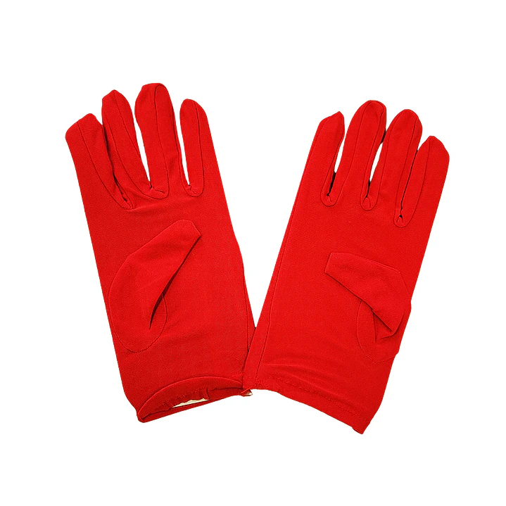 Guante Rojo Liso Corto 1 Uni