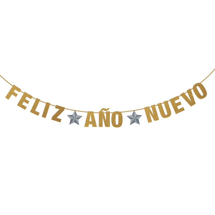 Guirnalda Feliz Año Nuevo Estrella 1 Uni 1