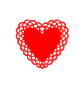 Guirnalda Corazón Broderie Rojo 3M 1 Uni - Miniatura 2