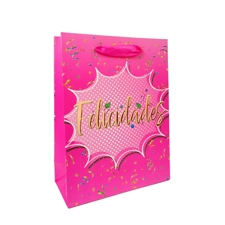 Bolsa Regalo Felicidades 23x18x10cm 1 Uni 1