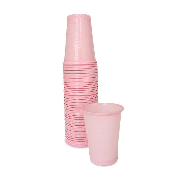 Vaso Plastico Rosado 300 Cc 50 Uni 1