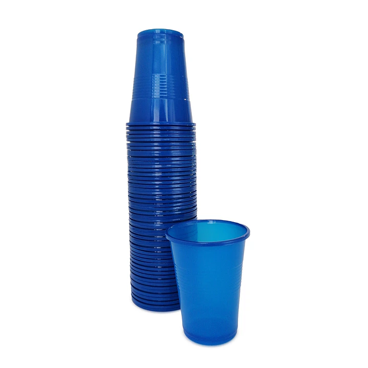 Vaso Plastico Azul 300 Cc 50 Uni 1