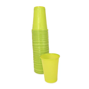 Vaso Plastico Verde Lima 300 Cc 50 Uni