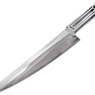 Cuchillo Plástica Reutilizable Plateado 28cm 1 Uni