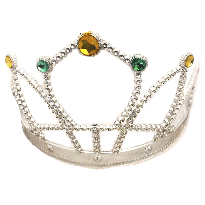 Tiara Corona Plateada 1 Uni