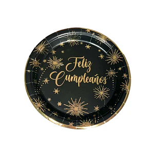 Plato 23Cm Fc Neg/Dor 6 Uni