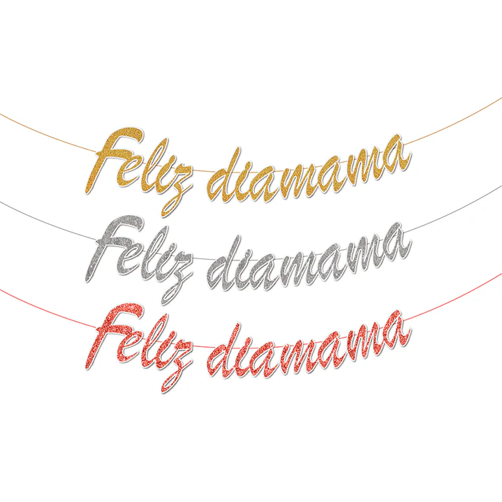 Guirnalda Feliz Día Mamá Manuscrito 5M Colores Surtidos