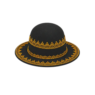 Sombrero Caporal Mujer Negro