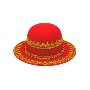 Sombrero Caporal Mujer Rojo