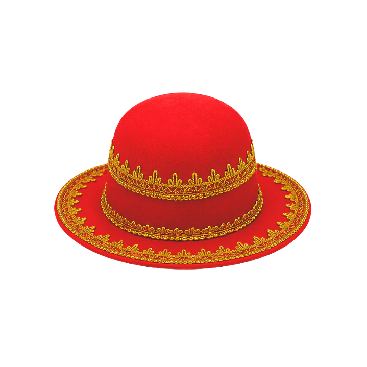 Sombrero Caporal Mujer Rojo