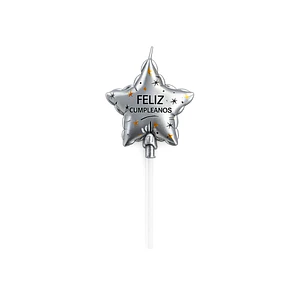 Vela Estrella Fc Plateado 1 Uni