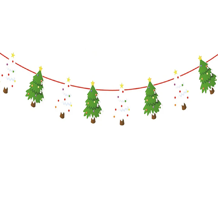 Guirnalda Pinos Navideños 