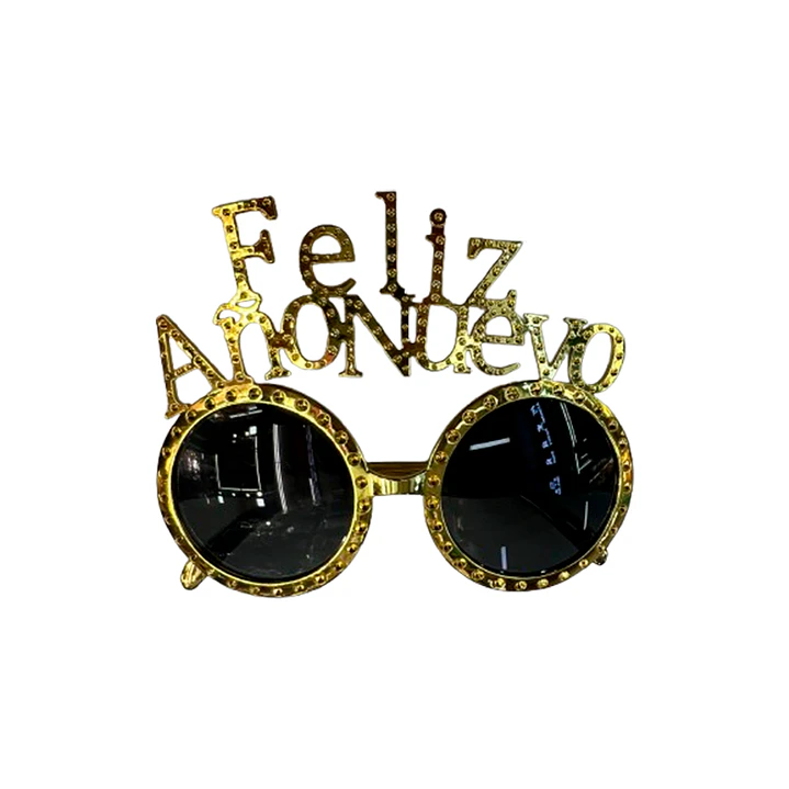 Anteojo Feliz Año Nuevo Dorado 1 Uni