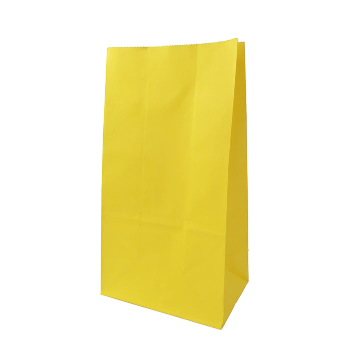 Bolsa Papel Amarilla 24x13x8cm 12 Uni