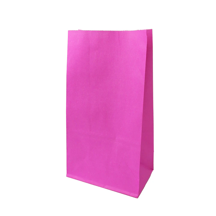 Bolsa Papel Fucsia 24x13x8cm 12 Uni