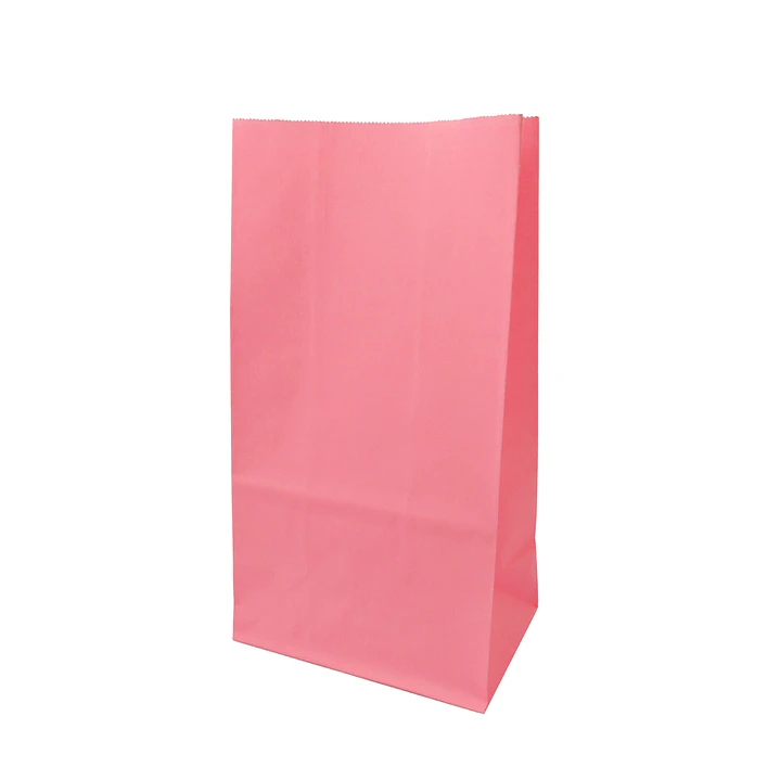 Bolsa Papel Rosada 24x13x8cm 12 Uni