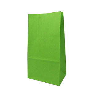 Bolsa Papel Verde Lima 24x13x8cm 12 Uni