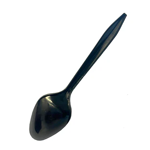 Cuchara Plastica Basic Negro 20 Uni