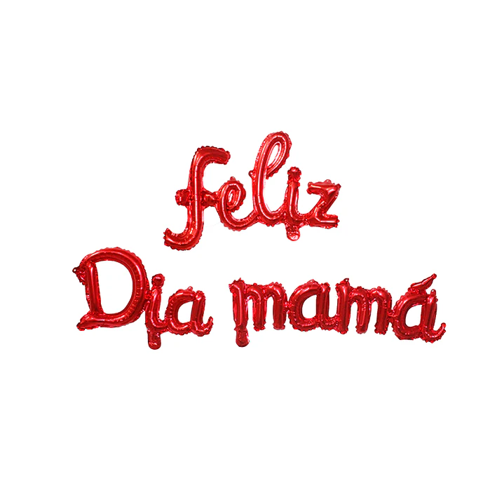 Globo Fz Dia Mama Curs Rojo 1 Uni