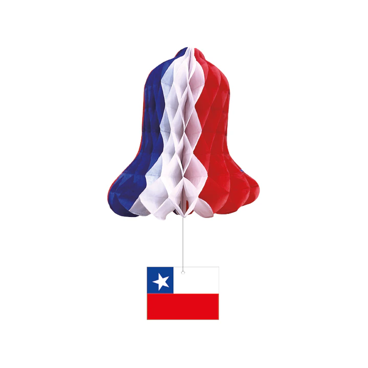 Deco Campana con Bandera 20cm 1 Uni