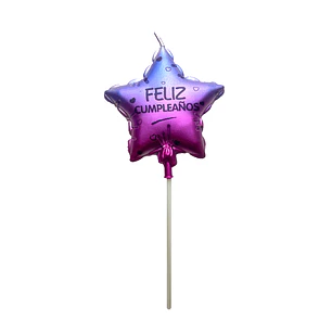 Vela Estrella Feliz Cumpleaños Difuminado 1 Uni