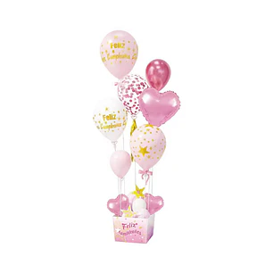 Set Globos Fc Stars Ros/Bla 1 Uni