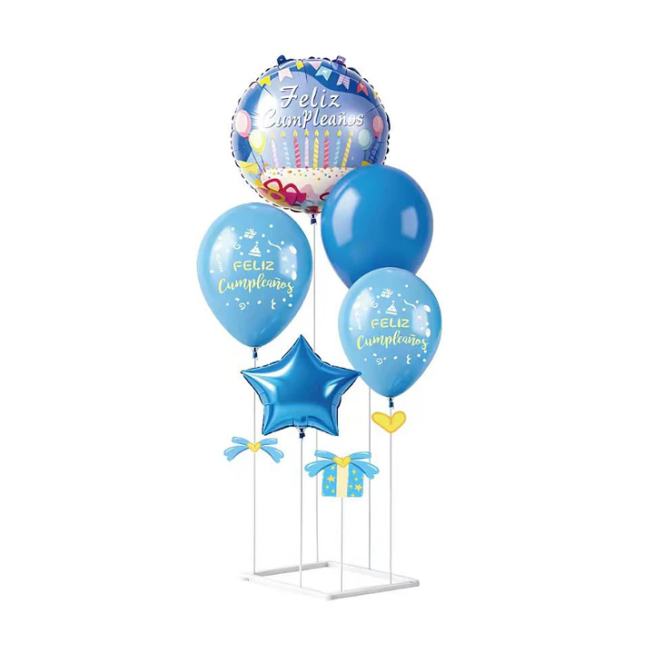 Set Globos Base Celeste 1 Uni