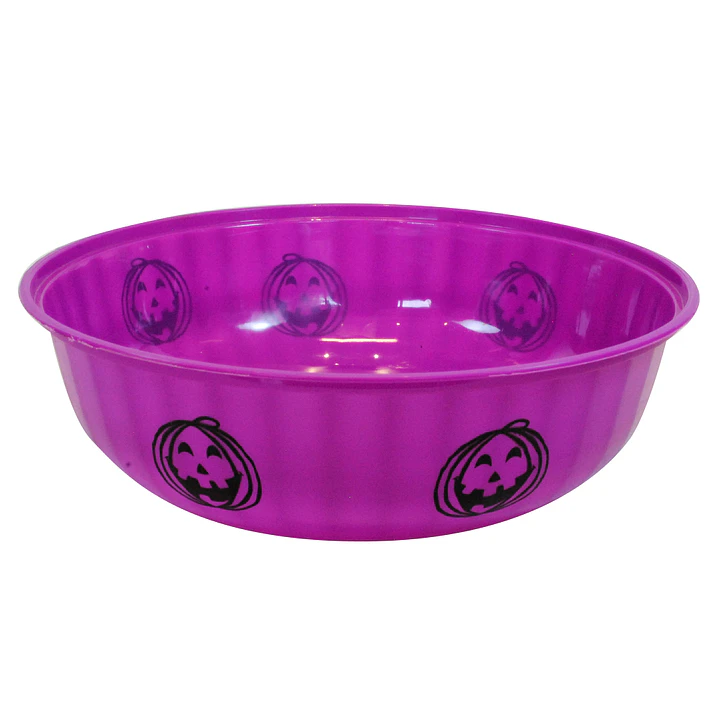 Bowl Plastico Morado Halloween 1 Uni 