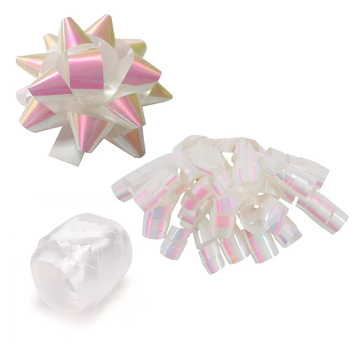 Set 3 Piezas Cinta Regalo Blanco 1 Un