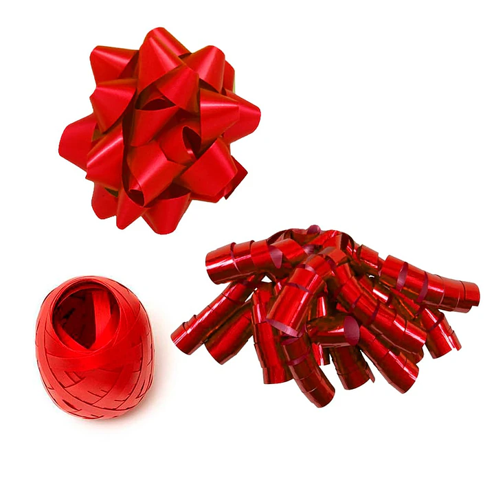 Set 3 Piezas Cinta de Regalo Rojo 1 Un