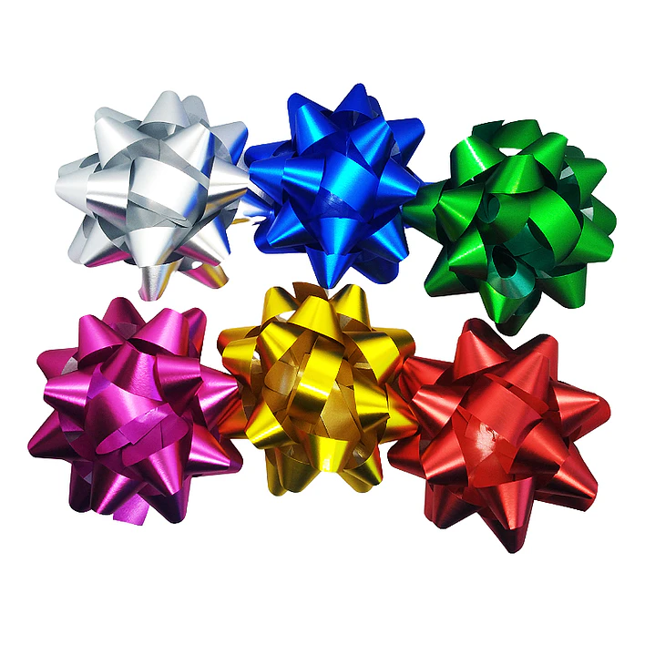 Set 6 Rositas 9cm Satín 1 Uni
