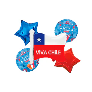 Set Gl 5 Piezas Fiestas Patrias