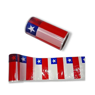 Rollo Bandera Chilena 20 CM 50 MT