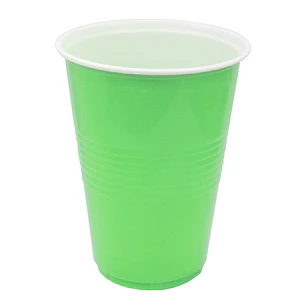 Vaso Plastico 480Ml Verde Lima Blanco 20 Uni
