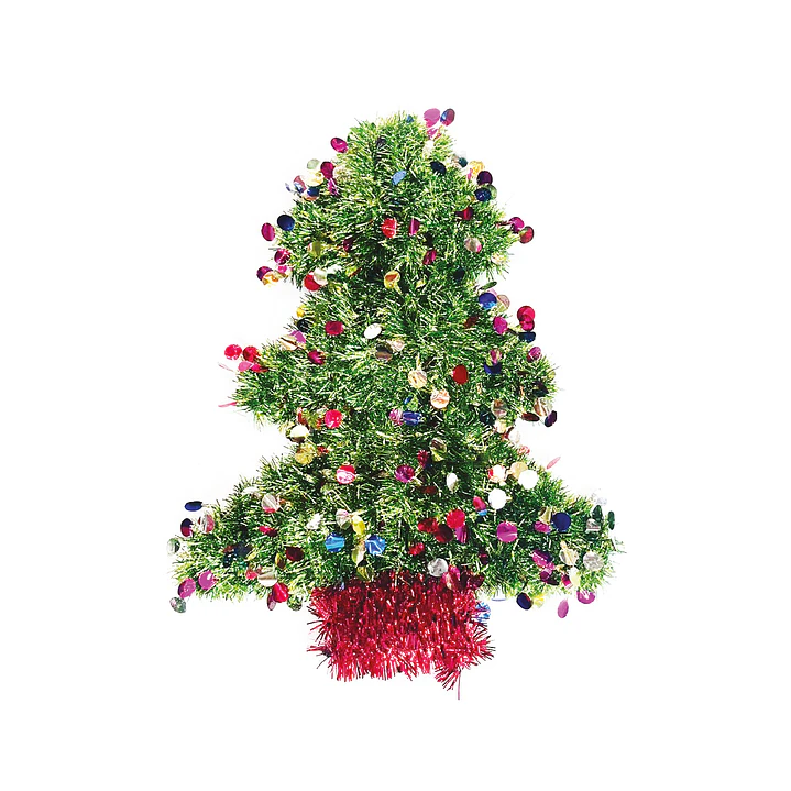 Deco Arbol Verde/Colores 34Cm 1 Uni
