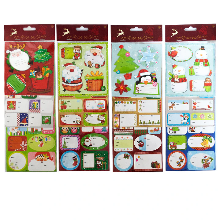 Set 4 Stickers 24 De/Para Navidad D/Surt 1 Uni 2