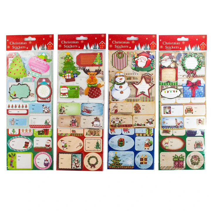 Set 4 Stickers 24 De/Para Navidad D/Surt 1 Uni 2