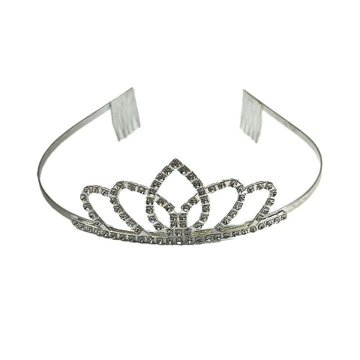 Tiara Metálica Pétalos 1 Uni