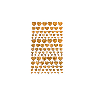 Sticker Corazones 12X24Cm Colores Surtidos 1 Uni
