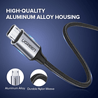 CABLE UGREEN MICRO USB 3A 2 METROS 4