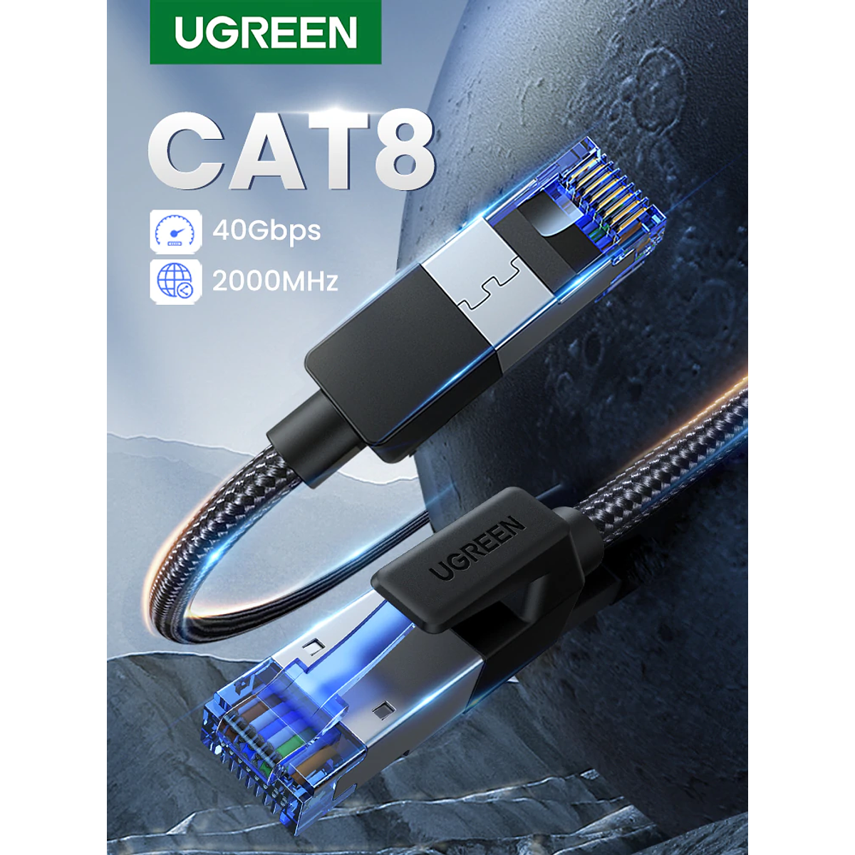 CABLE UGREEN ETHERNET CAT8 1 METRO
