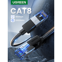 CABLE UGREEN ETHERNET CAT8 1 METRO