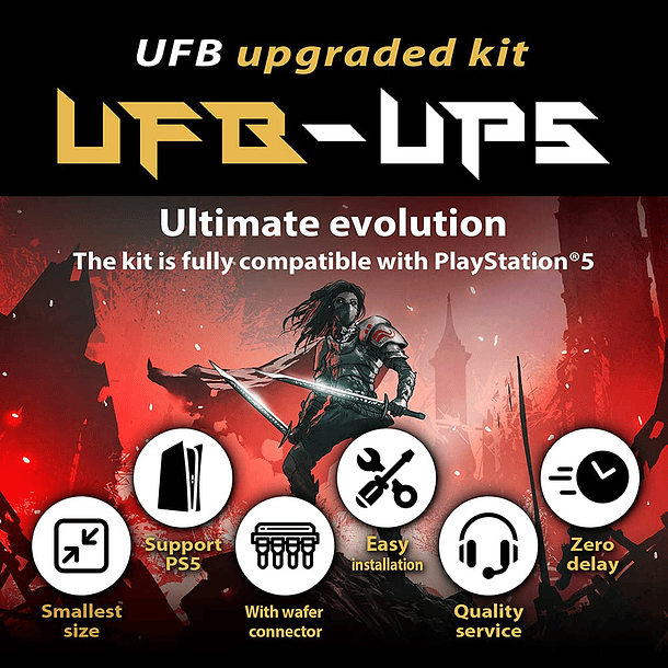 Brook UFB-UP5 Fighting Board Upgrade Kit para PS5 2