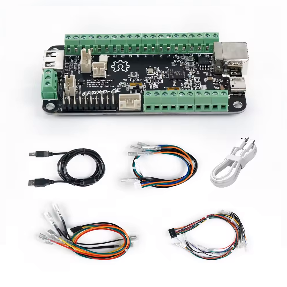 RP2040 Advanced Breakout Fighting Board v5.6E con Cableado