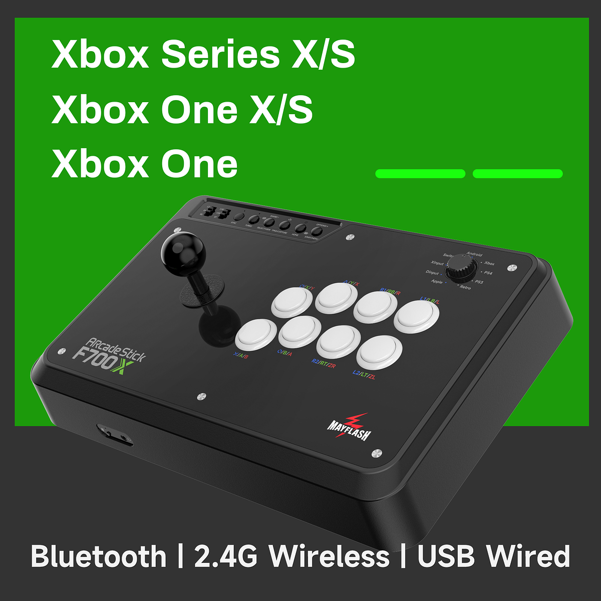 MAYFLASH Wireless Arcade Stick F700X - Xbox Edition
