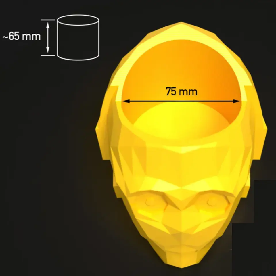  Macetero para Plantas 3D Diseño Galáctico C3P0 2