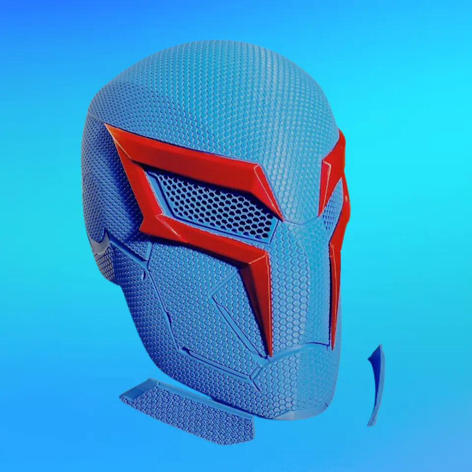 Casco Máscara Spiderman 2099 Cosplay 3D Disfraz 3