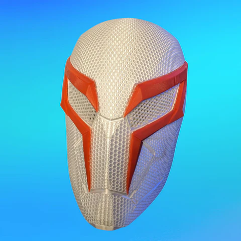Casco Máscara spiderman 2099 Blanco 3D Cosplay Disfraz