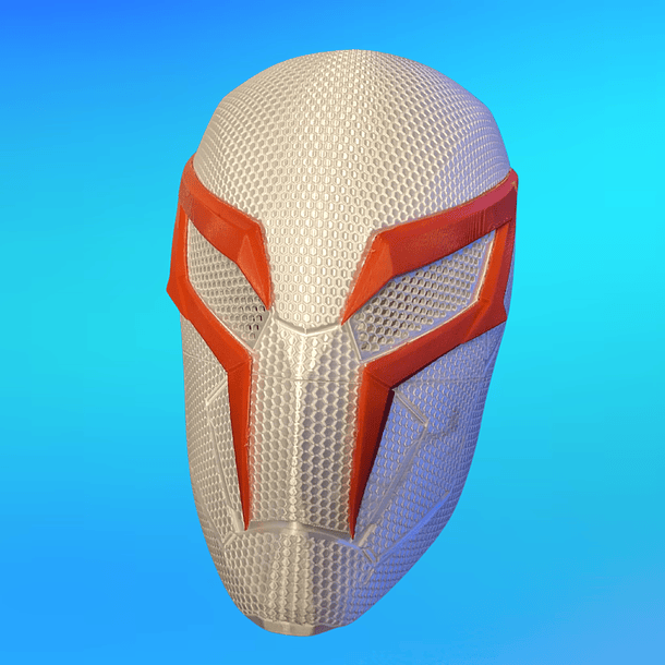 Casco Máscara spiderman 2099 Blanco 3D Cosplay Disfraz