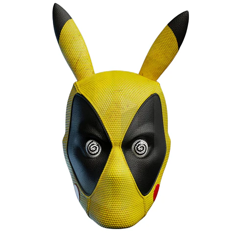 Casco Máscara Deadpool (PIKA-POOL) Cosplay Disfraz